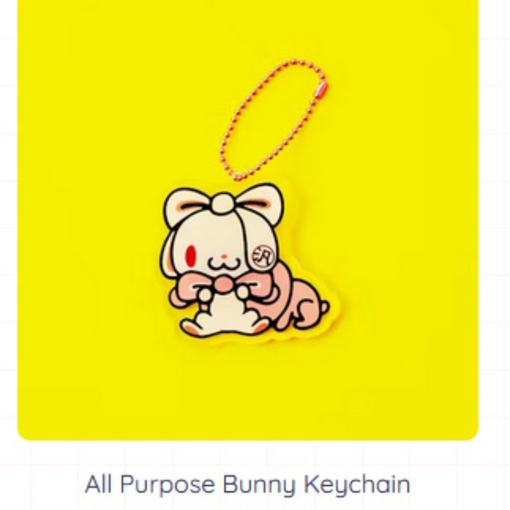 Brand New Mori Chack All pupose Bunny Gloomy Bear keychain From YumeTwins Japan